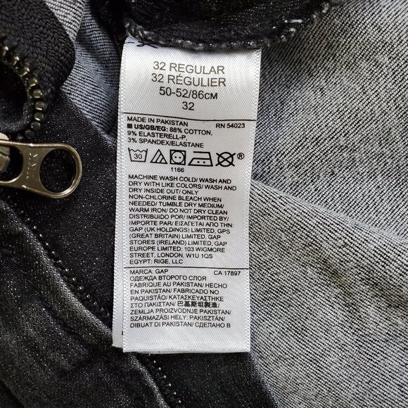 GAP Denim Women's Sculpt True Skinny Washed Black Side Zip Jeans Size 14 - Picture 8 of 9